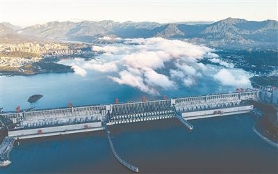 圖為三峽大壩。 新華社發(fā)（鄭家裕攝）