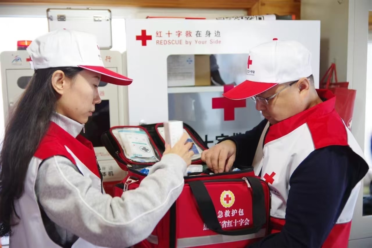 應(yīng)急救援志愿者培訓(xùn)現(xiàn)場(chǎng)。 中國紅十字會(huì)總會(huì)供圖