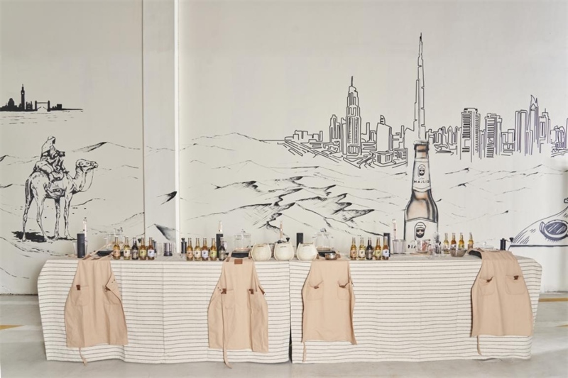 工廠內(nèi)設(shè)有互動(dòng)區(qū)，參觀訪(fǎng)客可以親手制作麥芽飲料，受訪(fǎng)對(duì)象供圖