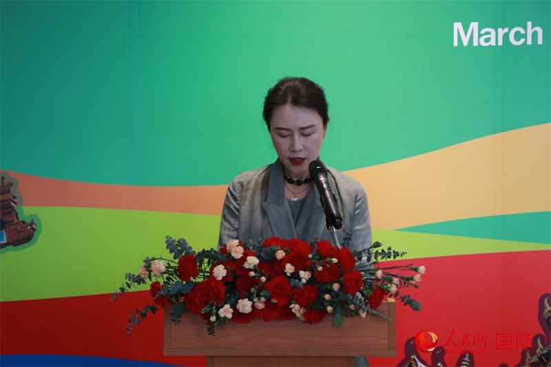 華彬文化基金會秘書長盧戰(zhàn)發(fā)表講話。朱瀟逸攝