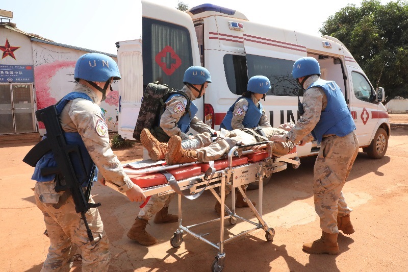 演練現場。張曉昆攝。