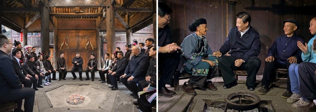 左圖由新華社記者謝環(huán)馳拍攝；右圖由新華社記者蘭紅光拍攝。