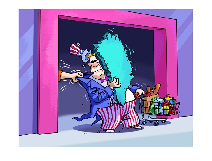 漫畫作者：馬宏亮（人民網(wǎng)版權(quán)圖片，未經(jīng)授權(quán)請勿轉(zhuǎn)載。）