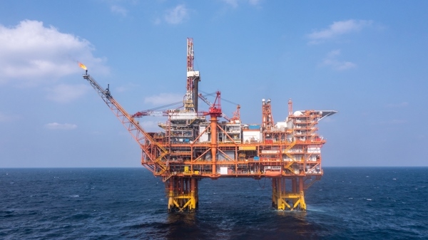 我國(guó)首個(gè)海上CCUS項(xiàng)目設(shè)施恩平15-1平臺(tái)。受訪者供圖